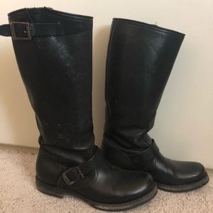 Tall Frye ball boots